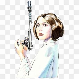 Starwars Princessleia Edit Myedit Sticker Transparent - Star Wars Comic Art Leia Clipart