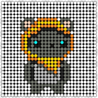 Ewok Perler Bead Pattern / Bead Sprite - Easy Cat Perler Beads Clipart