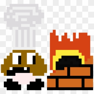 Cooking With Goomba - Pixel Goomba Transparent Clipart