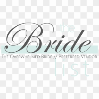 The Bride List Preferred Vendor - Calligraphy Clipart