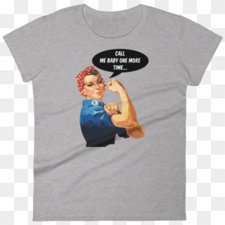 Rosie The Riveter Against Cat Calling Women's T-shirt - Girl Clipart