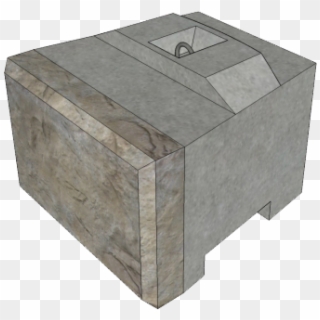 Image Of Recon Half Middle Block - Concrete Clipart