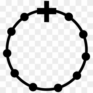 Open - Circle Rosary Png Clipart