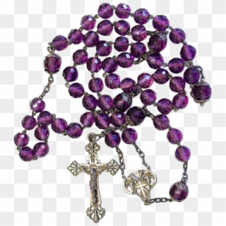 All Antique And Vintage Rosaries That I List Come From - Rosary Purple Png Clipart