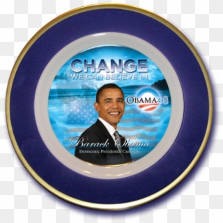 Barack Obama Candidate Plate - Barack Obama Clipart