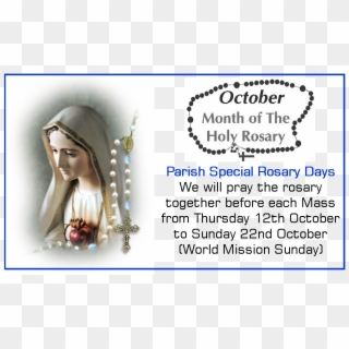 Holy Cross Catholic Community - Holy Rosary Month Clipart