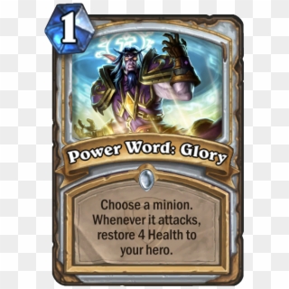 Power Word - Glory - Power Word Hearthstone Clipart