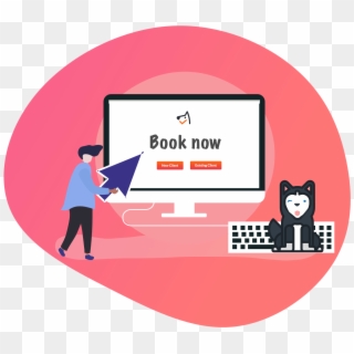 Online Booking - Cartoon Clipart