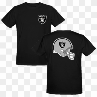 Oakland Raiders Majestic Nfl Helmet Logo T-shirt Black Clipart