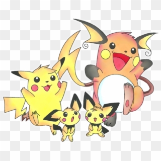 Raichu, Pikachu, Pichu - Pokemon Go Clipart