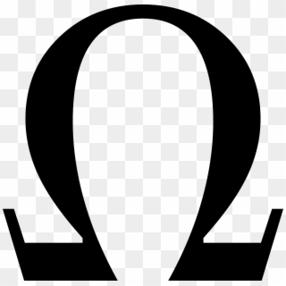 Omega Greek Ohm Letter Symbols Small Lower Case - Ohm Electrical Symbol Clipart