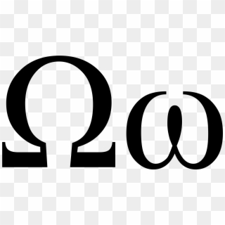 Omega, Symbols, Mathematics, Physics, Signs, Black - Omega Symbol Clipart