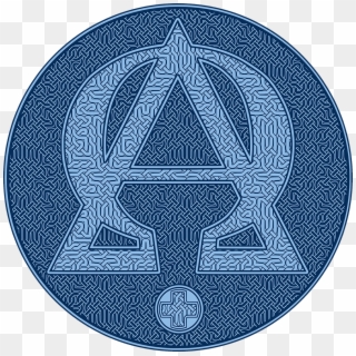 Alpha And Omega Blue Version - Emblem Clipart