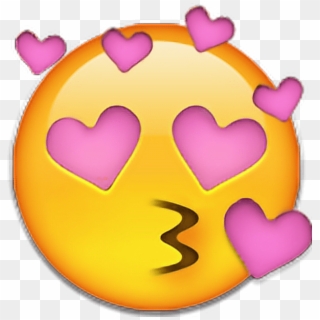 Emoji Heart Pink Edit Kiss Love Sticker - Png Эмодзи Любовь Clipart