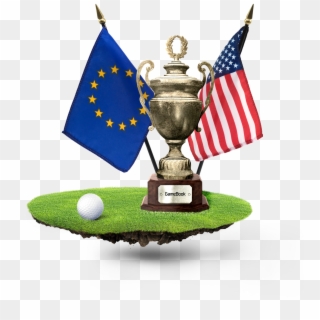 Gb Cup Trophy Flags - Us And Eu Flag Clipart