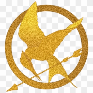 #bird #mockingjay #glitter #fire #gold #pin #hunger - Hunger Games Mockingjay Svg Clipart