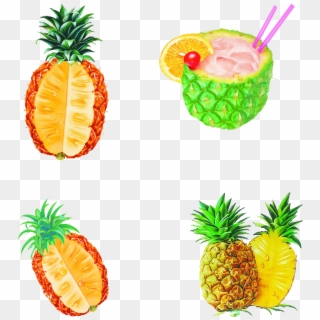 Pineapple Clipart Tropical - Boluo - Png Download