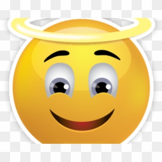 Sad Emoji Clipart Angel - Emoji Angel Face - Png Download