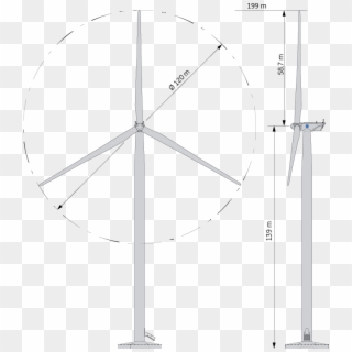 About The - Tip Height Wind Turbine Clipart