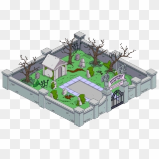 Springfield Cemetery Tapped Out - Simpsons Tapped Out Halloween Design Clipart