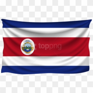 Free Png Download Costa Rica Wrinkled Flag Clipart - Costa Rican Flag Png Transparent Png