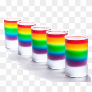 Rainbow Shot Photo - Rainbow Jello Shots Clipart