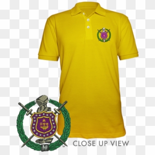 Omega Psi Phi Embroidered Fraternity Crest Polo Letters - Omega Psi Phi Png Clipart