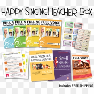 Happy Singing Teacher Box - Singing Clipart