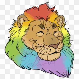 Big Gay Lion - Masai Lion Clipart