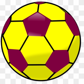 Blue And Yellow Soccerball Svg Clip Arts 600 X 590 - Png Download
