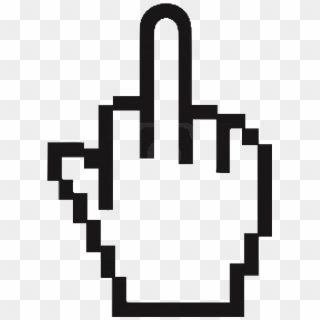 Why Not Start This - Middle Finger Cursor Png Clipart