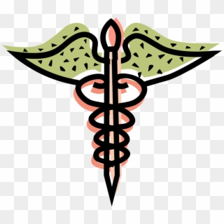 Vector Illustration Of Caduceus Staff Entwined By Two - Vaccine Clipart Png Transparent Png