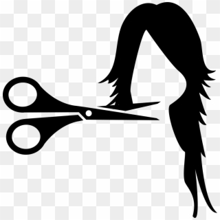 Clip Art Freeuse Woman Hair Cut Svg Png Icon Free - Cutting Hair Logo Png Transparent Png