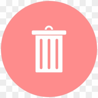 Delete,dustbin,garbage Can,garbage Disposal,recycle - Recycle Bin Icon Pink Clipart
