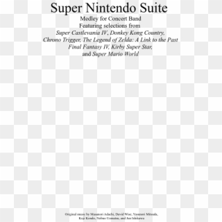 Super Nintendo Suite Sheet Music 1 Of 63 Pages Clipart