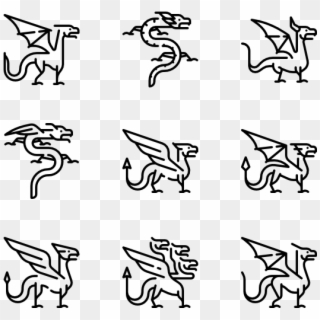 Dragons - Fighter Icon Clipart
