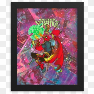 Deadpool Doctor Strange Variant Comic Canvas Framed - Modern Art Clipart