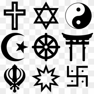 Symmetric Religious Symbols - Religious Symbols Clipart