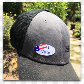 I Love Voting In Person - Baseball Cap Clipart