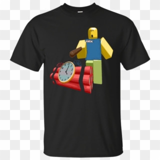 The Noob Poking A Bomb With A Stick Roblox T Shirt - Shirt Clipart