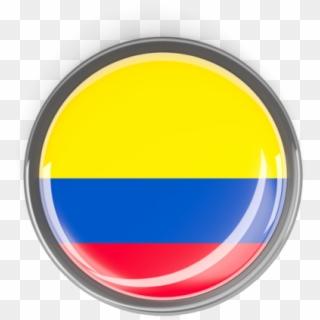 Illustration Of Flag Of Colombia - Colombia Circle Flag Png Clipart