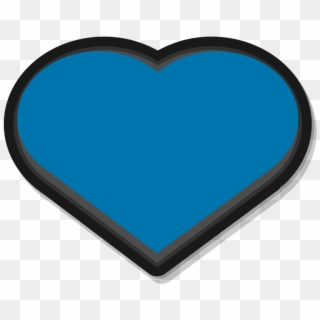 Nuvola Emblem Favorite Blue Heart - Heart Clipart
