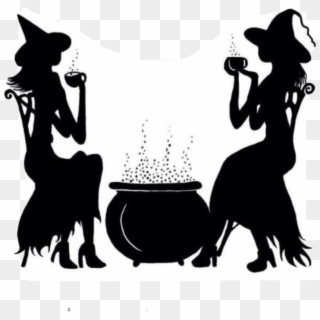 Halloween Silhouette Witch Brew Freetoedit Clipart