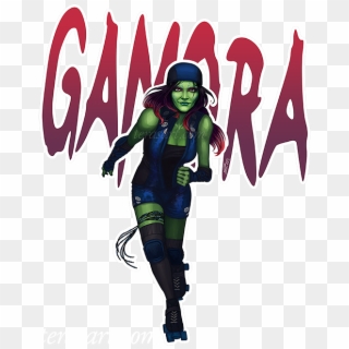 Gamora Png Picture - Black Widow Gamora And Scarlet Witch Shirt Clipart