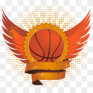 Basketball With Wings - Basketball On Fire Png Transparent Clipart