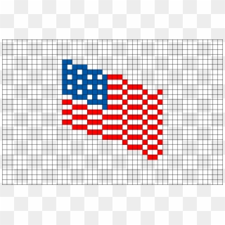 Usa Flag Pixel Art Clipart