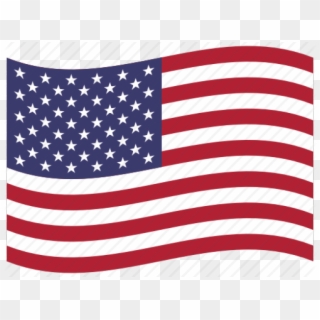 American Flag Icon White Clipart