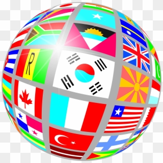 This Free Icons Png Design Of Globe Of Flags Clipart
