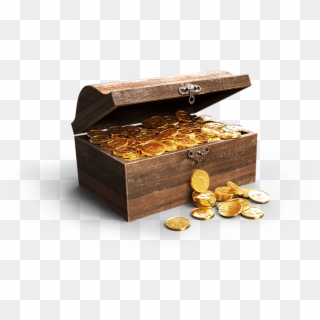 7,500 Gold - Transparent Background Gold Chest Png Clipart