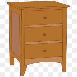 Bedside Tables Chest Of Drawers Furniture - Cabinet Clipart - Png Download